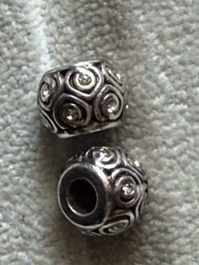 Two Pandora ALE Ocean Breeze S925 Sterling Silver Charm Bead Pendant